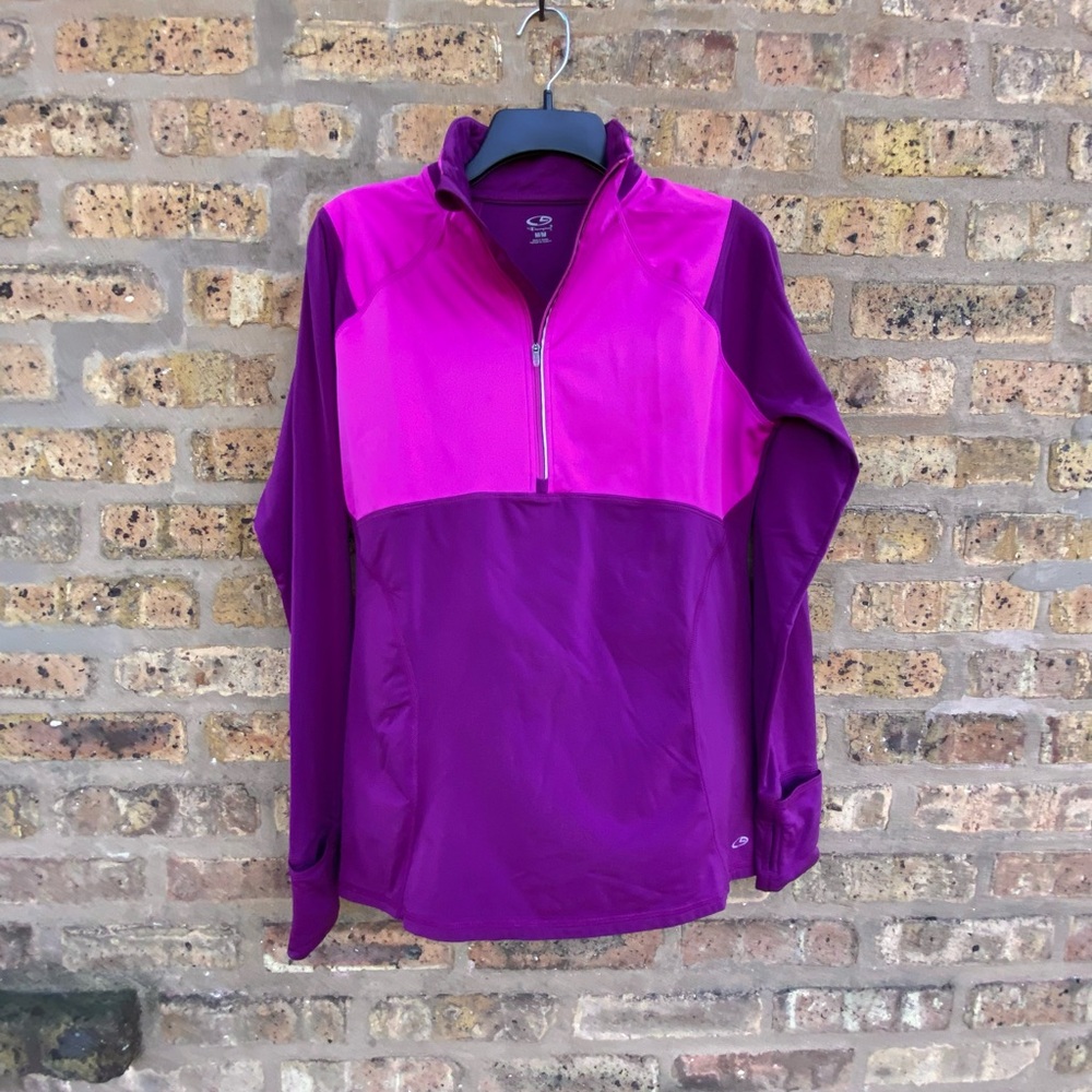 Champion fleece lined 1/4 zip pullover top